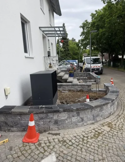 einfassung einfamilienhaus